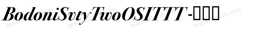 BodoniSvtyTwoOSITTT 字体转换